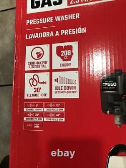CRAFTSMAN 3300 PSI 2.4-Gallon Cold Water Gas Pressure Washer New