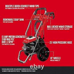 CRAFTSMAN Electric Pressure Washer, Cold Water, 2100-PSI, 1.2 GPM, Corded