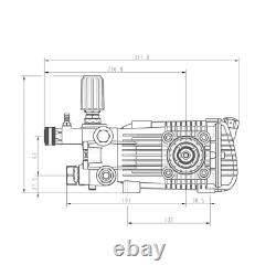 Canpump CE 3650 S/SP 3600 psi @ 5 US gpm, 24 mm Shaft Pressure Washer Pump