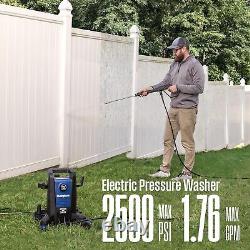 Cars/Home/Patios Electric Pressure Washer 2500 Max PSI 1.76 Max GPM Anti-Tipping