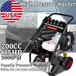 Cleaning 3000 PSI Gas Pressure Washer Pressure Cleaner with Long Hose & 5 Nozzle