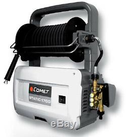 Comet Static 1700 Electric Wall Mount Pressure Washer 1300 PSI 2.2 GPM 70' Hose
