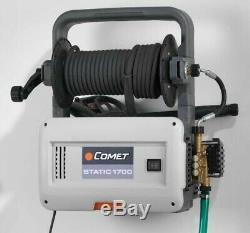 Comet Static 1700 Electric Wall Mount Pressure Washer 1300 PSI 2.2 GPM 70' Hose