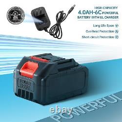 Cordless Pressure Washer, 1000PSI Brushless Portable Power Washer with Rechar