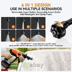 Cordless Pressure Washer, 1080 PSI 2.5 GPM Brushless Portable Pressure Washer