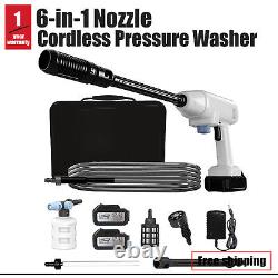 Cordless Pressure Washer, 21V 4.0Ah Cordless Power Washer with 6-in-1 860 PSI