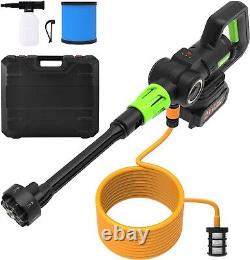 Cordless Pressure Washer, 970PSI Portable Pressure Washer with 6 in 1 Nozzle, 3