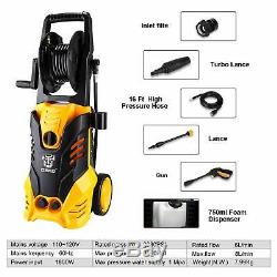 DEKO 1.8 GPM 3000PSI Electric Pressure Washer Built in Soap/Foam Dispenser