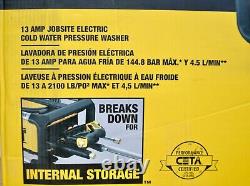 DEWALT DWPW2100 2100 MAX PSI 1.2 GPM 13Amp Axial Cam Jobsite Pressure Washer