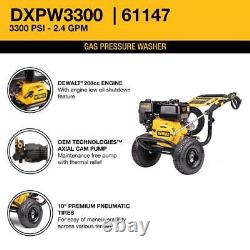 DEWALT Gas Pressure Washers Polyurethane Hose with 208cc Engine 3300 PSI 2.4 GPM