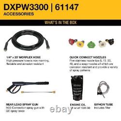DEWALT Gas Pressure Washers Polyurethane Hose with 208cc Engine 3300 PSI 2.4 GPM