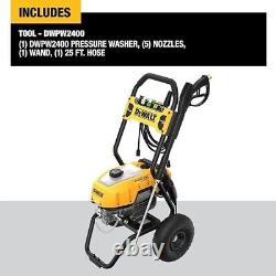 DeWALT 2400 PSI Electric Pressure Washer DWPW2400 with Nozzles