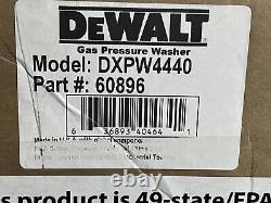 DeWalt DXPW4400 4400 PSI Honda Gas Engine Pressure Washer -New Open Box