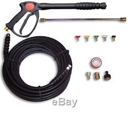 Deluxe Pressure Washer SPRAY GUN, WAND, 50' HOSE & TIPS 4000PSI Fits Hotsy