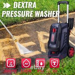 Dextra Electric Pressure Washer, 3000PSI Max 2.4 GPM Power Washer with Hose R