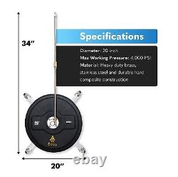 EDOU 20 Direct Pressure Washer Surface Cleaner 4,000 PSI Max