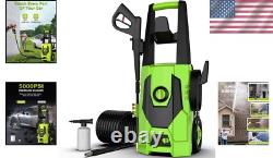Effortless Cleaning with 5000PSI Electric Pressure Washer Adjustable Nozzles