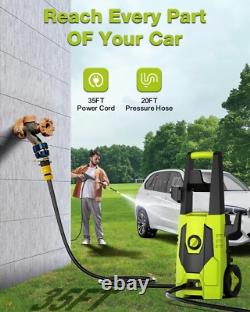Effortless Cleaning with 5000PSI Electric Pressure Washer Adjustable Nozzles