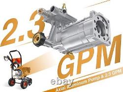 Efurden Gas Cold Water Pressure Washer, 3500 PSI, 2.3 GPM + 4 Adjustable Nozzles