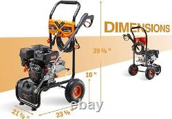 Efurden Gas Cold Water Pressure Washer, 3500 PSI, 2.3 GPM + 4 Adjustable Nozzles