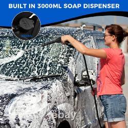 Efurden Pressure Washer Electric 2100 PSI and Max 1.6GPM Onboard Soap Tank Hot