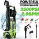 Electric HighPower Pressure Washer Max 3500PSI+2.6GPM Sprayer Car Clean Machine