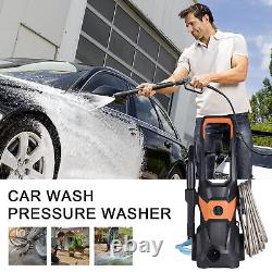 Electric High Pressure Washer 2100PSI 1.5GPM Power Washer 3000W with Wheels NEW