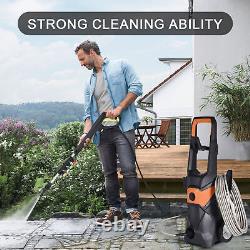 Electric High Pressure Washer 2100PSI 1.5GPM Power Washer 3000W with Wheels NEW