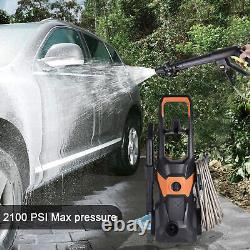 Electric High Pressure Washer 2100PSI 1.5GPM Power Washer 3000W with Wheels NEW