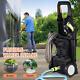 Electric High Pressure Washer 2100PSI 2.3GPM Power Washer 3000W with Wheels