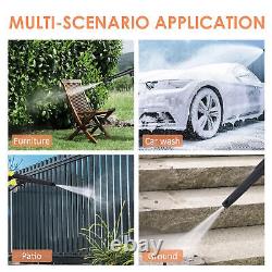 Electric High Pressure Washer 2100PSI 2.3GPM Power Washer 3000W with Wheels