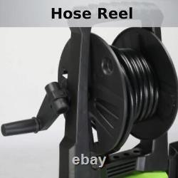 Electric High Pressure Washer 3500PSI with Hose Reel, 4 Nozzles for Cars Patios