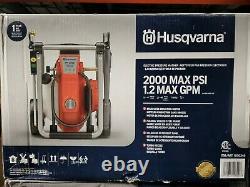 Electric Powered Pressure Washer Husqvarna 2000 PSI 1.2 Max GPM Water Pressure