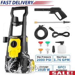 Electric Pressure Washer 2000 PSI 1.76 GPM Power Washer with 30 ft Hose Cleaner