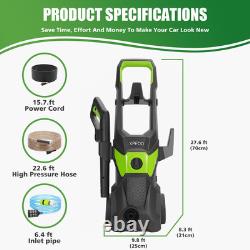 Electric Pressure Washer 2200 PSI 1.6 GPM Power Washer with 4 Different Press