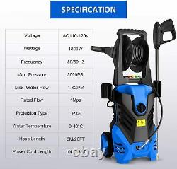 Electric Pressure Washer 3000 PSI 1.8 GPM Power washer Water Cleaner Machine Kit