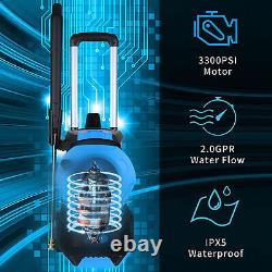Electric Pressure Washer 3300PSI Max Sprayer High Power Cleaner Machine 14.5-Amp