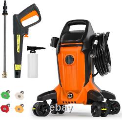 Electric Pressure Washer, 4000PSI 2.8GPM Pressure Washer with 4 Anti-Tipping Whe