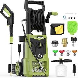 Electric Pressure Washer 4000PSI 2.8GPM with Nozzle Set, Power Washer Hose Reel