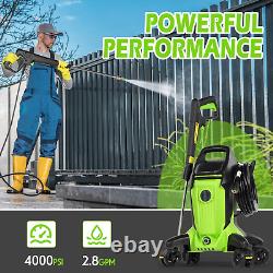 Electric Pressure Washer 4000 PSI 2.8 GPM Pressure Washer Power Washer with 4 An