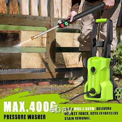 Electric Pressure Washer 4000 PSI Max 2.5 GPM Power Washer with 20FT Hose, 35F