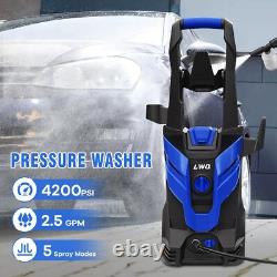 Electric Pressure Washer, 4200PSI 2.5 GPM Power Washer with 4 Quick Connect