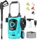 Electric Pressure Washer 4300 PSI 2.8 GPM Electric Power Washer TPU Hose Blue