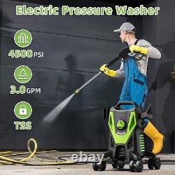 Electric Pressure Washer 4500 PSI 3.0GPM Electric Power Washer with 4 Anti