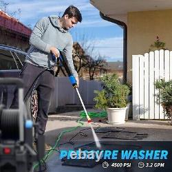 Electric Pressure Washer 4500 PSI Max 3.2 GPM, Power Washer with RC Adjustable