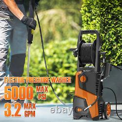 Electric Pressure Washer 5000 PSI 3.2 GPM Power Washer with 20Ft Hose 17Ft Power