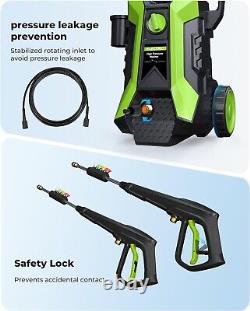 Electric Pressure Washer with Foam Cannon-3500 PSI-2.4 GPM-22FT Cord 22FT Hose