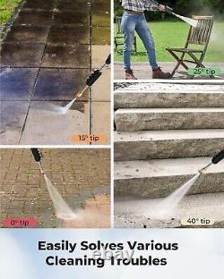Electric Pressure Washer with Foam Cannon-3500 PSI-2.4 GPM-22FT Cord 22FT Hose