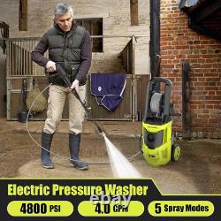 Electric Pressure Washer with Hose Reel 4800PSI Max 4.0 GPM Power Washer New