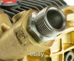 Erie Tools 1 Solid Male Shaft Triplex Pressure Washer Pump, 6.1 GPM, 5200 PSI
